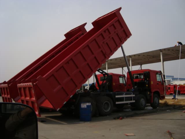 Q345 Steel Heavy Tipper With 45T Loading Capa